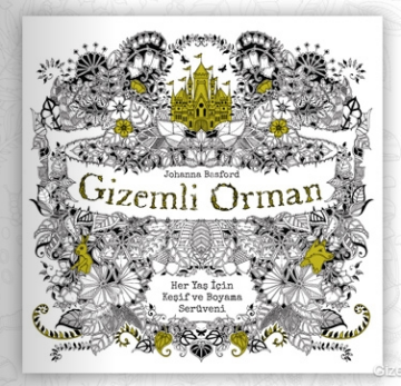 Gizemli Orman 'her yaş için boyama'
