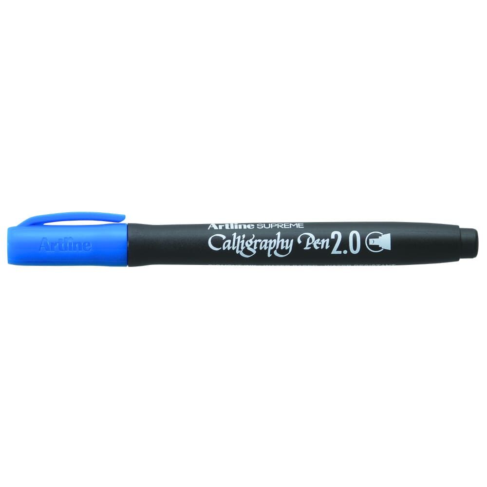 Artline Supreme Kaligrafi Kalemi Düz Uç 2 mm Mavi Epf-242