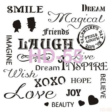 Cadence Home Decor Mobilya - Duvar Stencil 45x45cm HD-55
