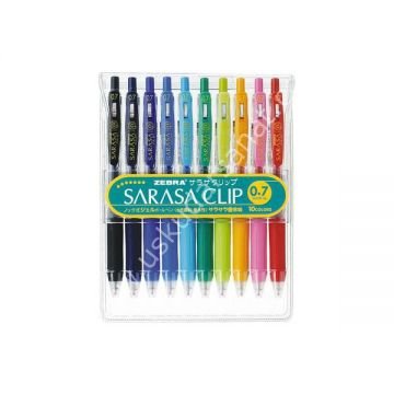 Zebra Sarasa Clip Jel Kalem 0.7 10'lu Set