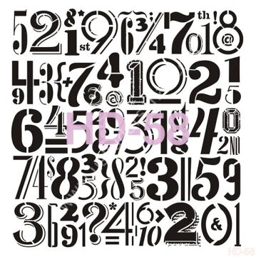 Cadence Home Decor Mobilya - Duvar Stencil 45x45cm HD-58