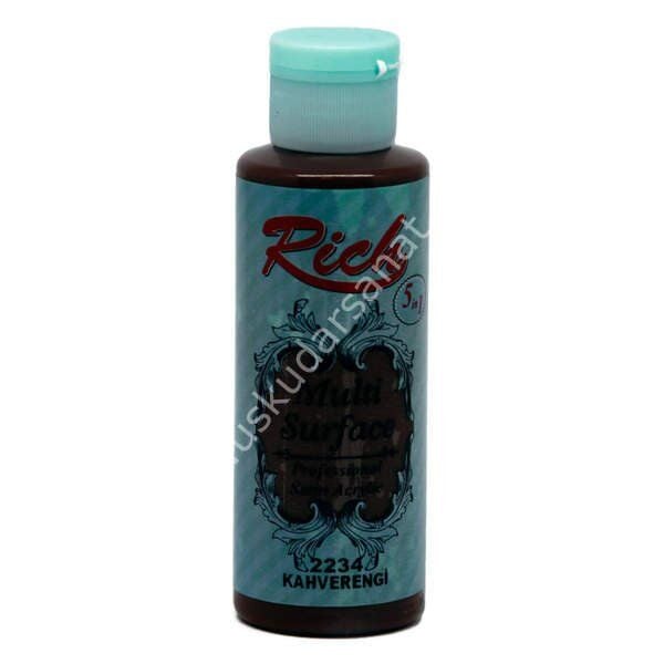 Rich Multi Surface Her Yüzey İçin Akrilik Boya 130 cc. 2234 KAHVERENGİ