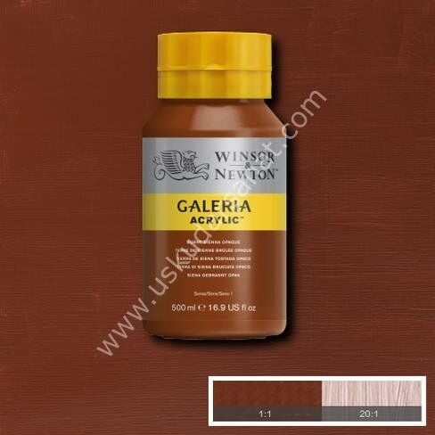 W.Newton Galeria Akrilik Boya 500ml 077 BURNT SIENNA OPAQUE
