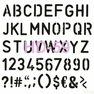 Cadence Home Decor Mobilya - Duvar Stencil 45x45cm HD-59