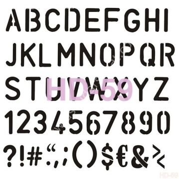 Cadence Home Decor Mobilya - Duvar Stencil 45x45cm HD-59