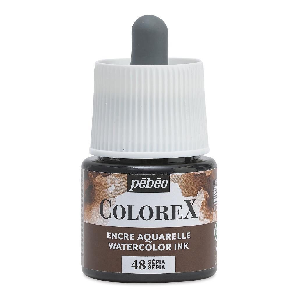 Pebeo Colorex Suluboya Mürekkebi 45ml  48 Sepya