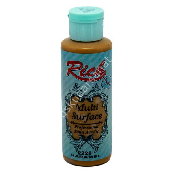 Rich Multi Surface Her Yüzey İçin Akrilik Boya 130 cc. 2228 KARAMEL