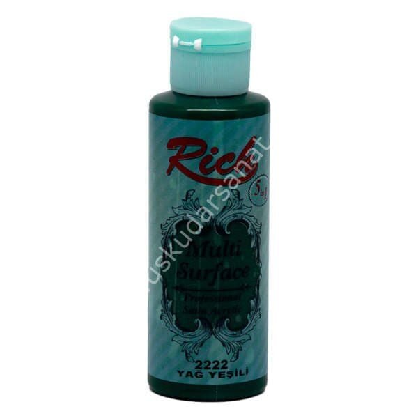 Rich Multi Surface Her Yüzey İçin Akrilik Boya 130 cc. 2222 YAĞ YEŞİLİ