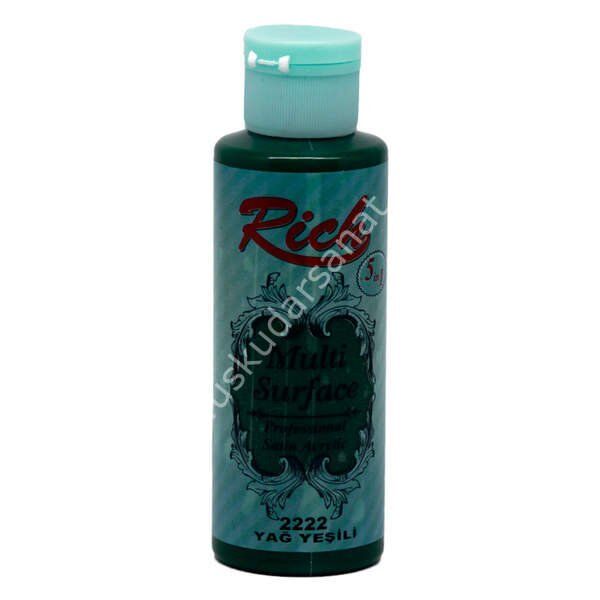 Rich Multi Surface Her Yüzey İçin Akrilik Boya 130 cc. 2222 YAĞ YEŞİLİ