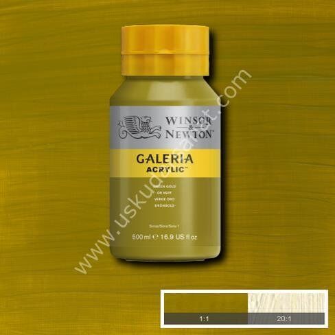 W.Newton Galeria Akrilik Boya 500ml 294 GREEN GOLD