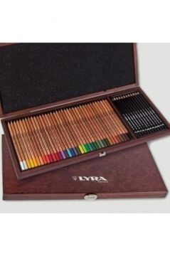 LYRA Rembrandt 50 Parça Polycolor & Art Design Ahşap Kutu Sketch Set