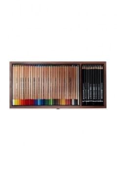 LYRA Rembrandt 50 Parça Polycolor & Art Design Ahşap Kutu Sketch Set