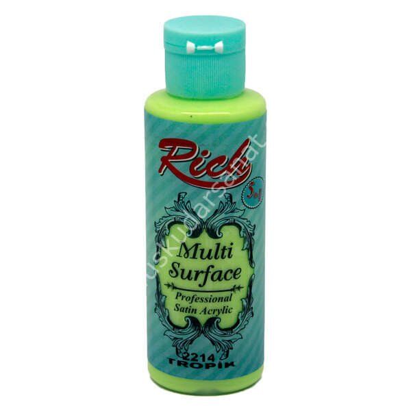 Rich Multi Surface Her Yüzey İçin Akrilik Boya 130 cc. 2214 TROPİK
