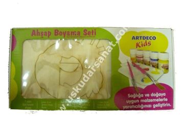 Artdeco Ahşap Boyama Seti - Yelkenli Kapı Süsü Y-020S-18