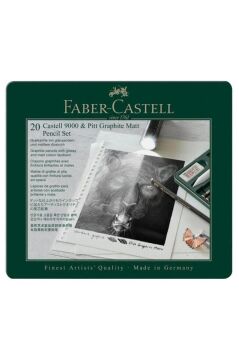 Faber Castell Metal Kutu Pitt Graphite Matt Dereceli Kalem Seti