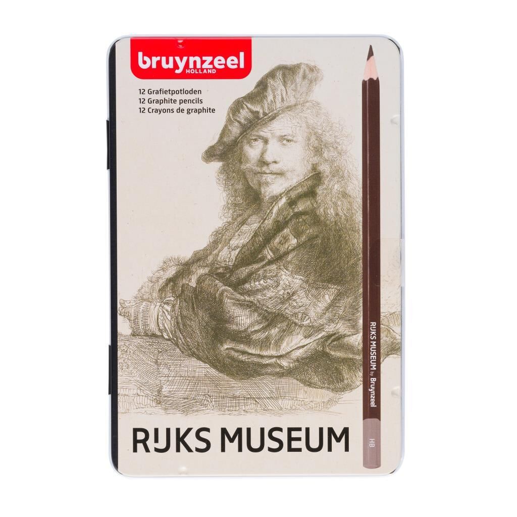 Bruynzeel Ruks Museum Karakalem Seti 12 li