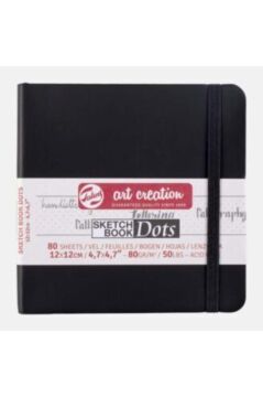 Art creation Sketch Book Dots 12 X 12 Cm Noktalı Eskiz Defteri 80 Gr /80 Sayfa