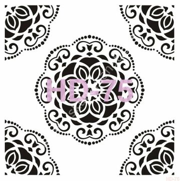 Cadence Home Decor Mobilya - Duvar Stencil 45x45cm HD-75