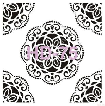 Cadence Home Decor Mobilya - Duvar Stencil 45x45cm HD-75