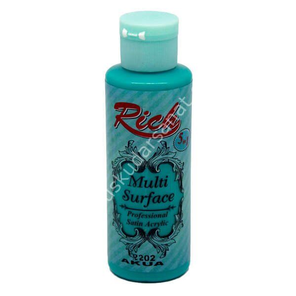 Rich Multi Surface Her Yüzey İçin Akrilik Boya 130 cc. 2202 AQUA