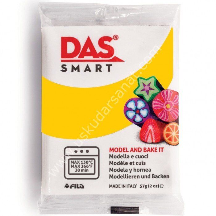 Das Smart Fırınlanabilir Polimer Kil 004 Sarı