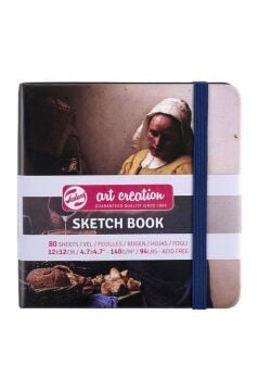 Art creation Sketch Book Eskiz Bloğu 12x12cm 140gr 80 Yaprak Beyaz Sayfa