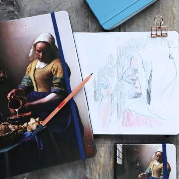 Art creation Sketch Book Eskiz Bloğu 12x12cm 140gr 80 Yaprak Beyaz Sayfa