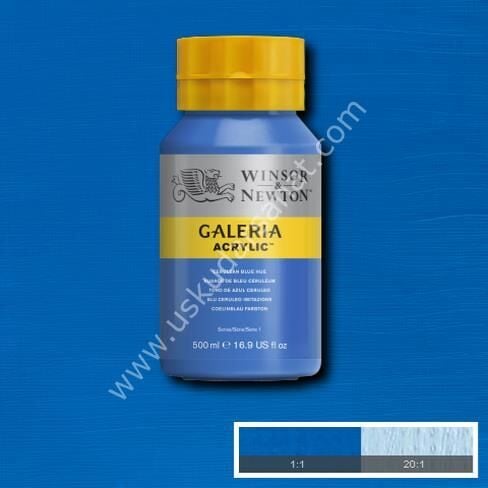 W.Newton Galeria Akrilik Boya 500ml 138 CERULEAN BLUE HUE