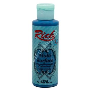 Rich Multi Surface Her Yüzey İçin Akrilik Boya 130 cc. 2192 PETROL MAVİ