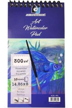 Alex Schoeller Art Sulu Boya Defteri 300gr 14,85x8cm 10yp Spiralli