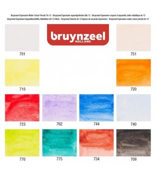 Bruynzeel Expression Series Sulu Boya Kalem Seti 12'li