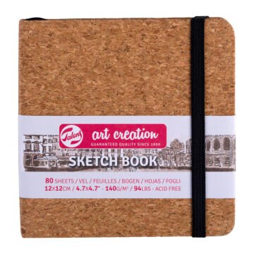 Art creation Sketch Book Eskiz Bloğu 12x12cm 140gr 80 Yaprak CORK Mantar Desenli Kapak