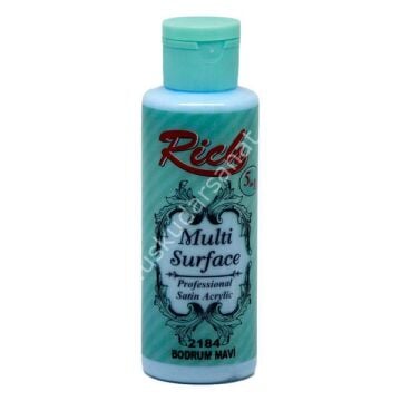 Rich Multi Surface Her Yüzey İçin Akrilik Boya 130 cc. 2184 BODRUM MAVİ