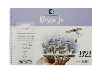 Alex Schoeller Design Ja İnce Dokulu Resim Defteri 25x35 cm 15 Sayfa 180 gr