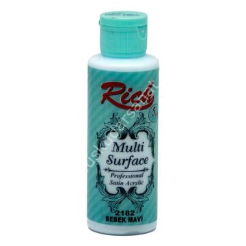 Rich Multi Surface Her Yüzey İçin Akrilik Boya 130 cc. 2182 BEBEK MAVİ