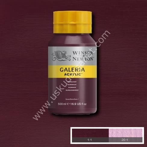 W.Newton Galeria Akrilik Boya 500ml 075 BURGUNDY