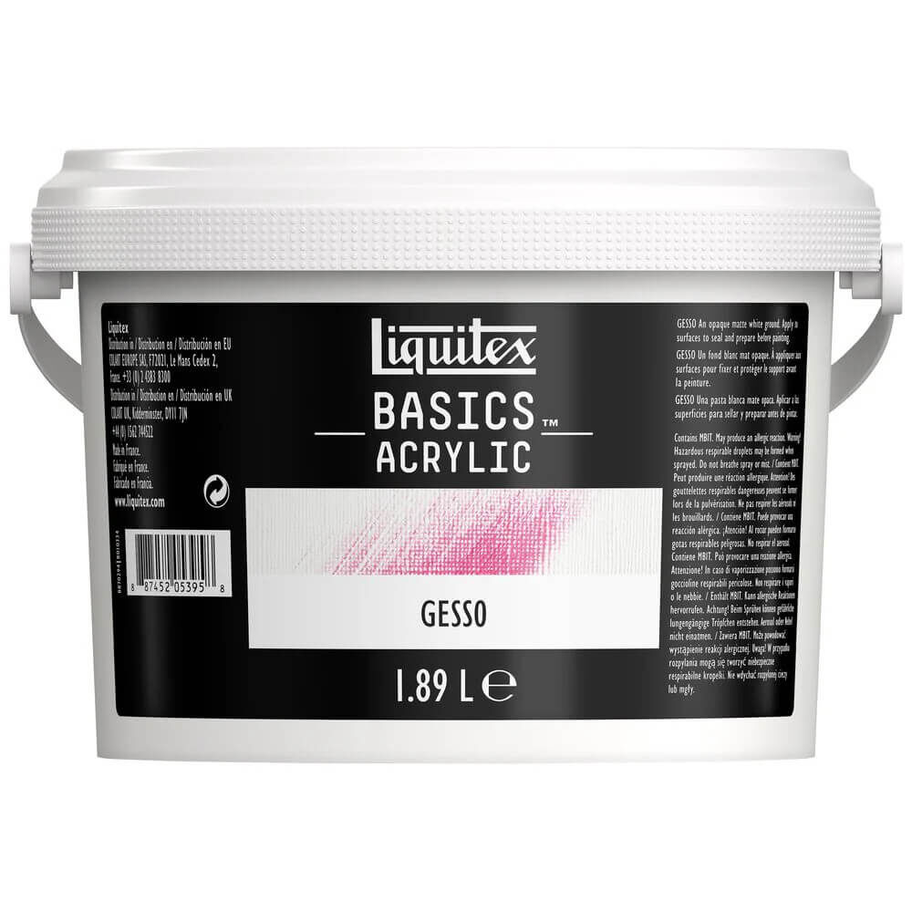 Liquitex Basics Gesso Zemin Astar Boyası Beyaz 1.89 Litre