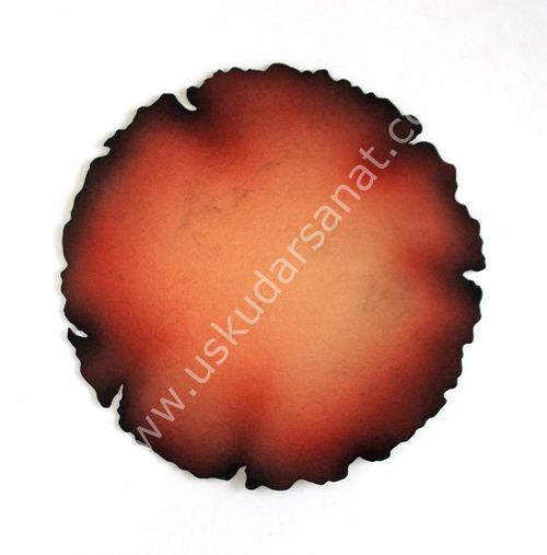 Yanık Kağıt Yuvarlak 300gr 22cm Kırmızı