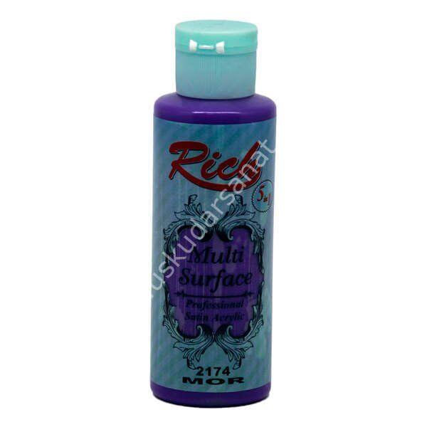 Rich Multi Surface Her Yüzey İçin Akrilik Boya 130 cc. 2174 MOR