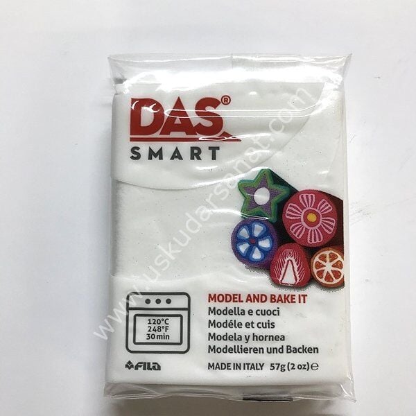 Das Smart Fırınlanabilir Polimer Kil 301 Simli Beyaz