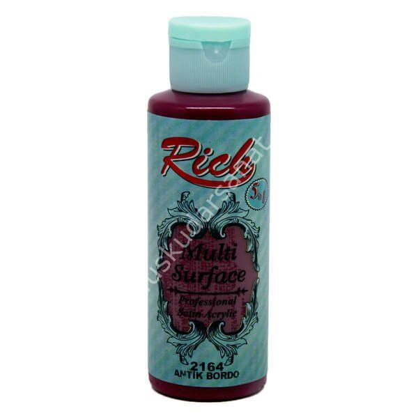Rich Multi Surface Her Yüzey İçin Akrilik Boya 130 cc. 2164 ANTİK BORDO