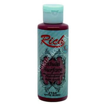 Rich Multi Surface Her Yüzey İçin Akrilik Boya 130 cc. 2164 ANTİK BORDO