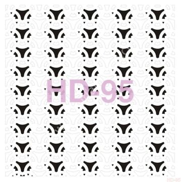 Cadence Home Decor Mobilya - Duvar Stencil 45x45cm HD-95