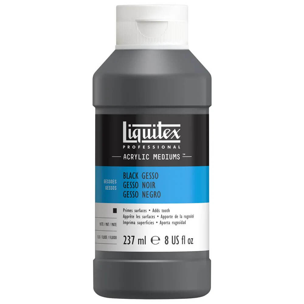 Liquitex Professional Black Gesso Akrilik Siyah Zemin Astar Boyası Siyah 237 ml