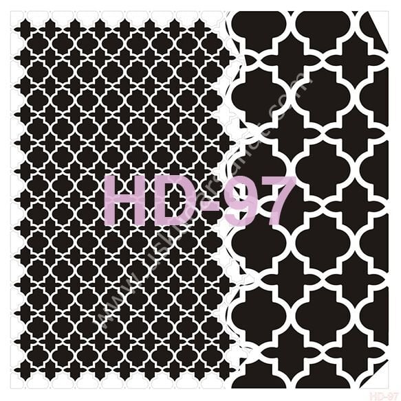 Cadence Home Decor Mobilya - Duvar Stencil 45x45cm HD-97