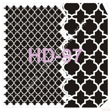 Cadence Home Decor Mobilya - Duvar Stencil 45x45cm HD-97