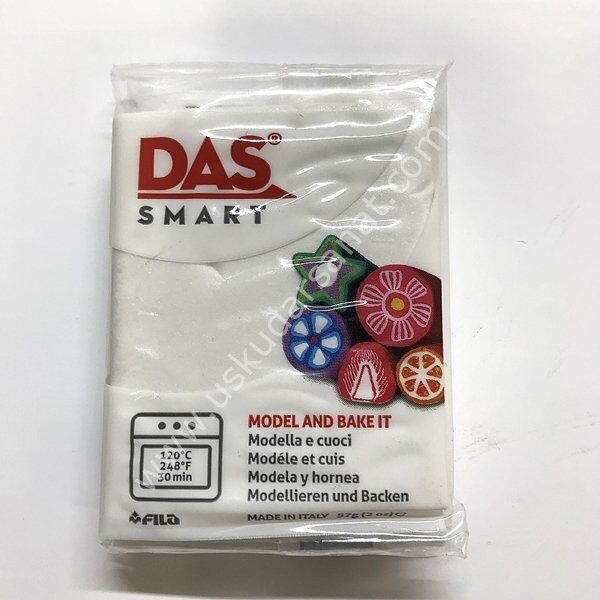 Das Smart Fırınlanabilir Polimer Kil 602 Metalik Beyaz