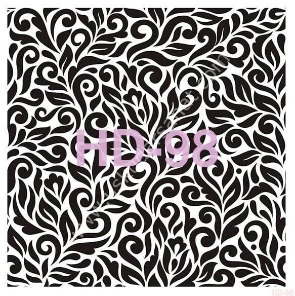 Cadence Home Decor Mobilya - Duvar Stencil 45x45cm HD-98