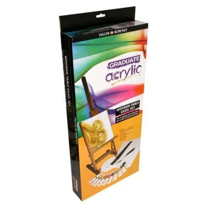 Daler Rowney Graduate Akrilik Wooden Table Easel Set (Şovaleli Set)