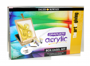Daler Rowney Graduate Akrilik Wooden Table Easel Set (Şovaleli Set)